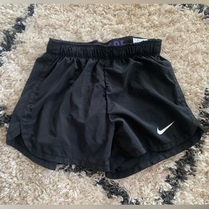 Black Nike shorts! Purple spandex inside